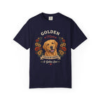 Golden Retriever Dog Mom T-Shirt | Fueled by Coffee & Golden Love