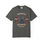 Blue French Bulldog Dog Mom T-Shirt | Fueled by Coffee & Frenchie Love