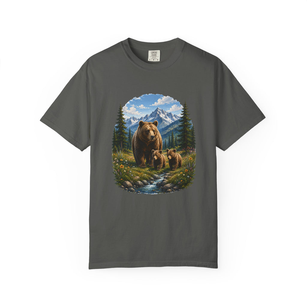 Bear Family Shirt, Mama Bear Gift, Wildlife Lover Tee, Nature Lover Shirt, Woodland Animal Comfort Colors Tee