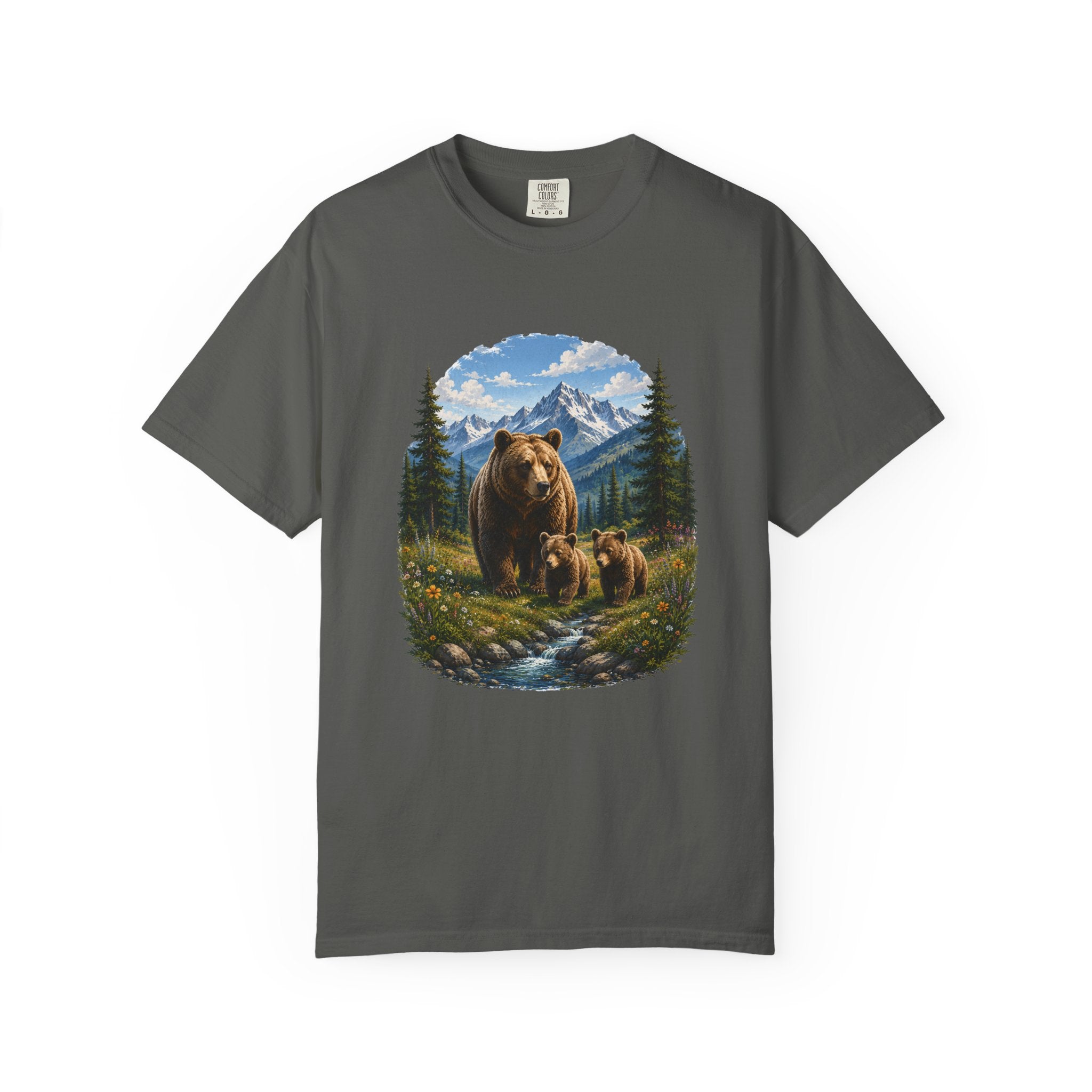 Bear Family Shirt, Mama Bear Gift, Wildlife Lover Tee, Nature Lover Shirt, Woodland Animal Comfort Colors Tee