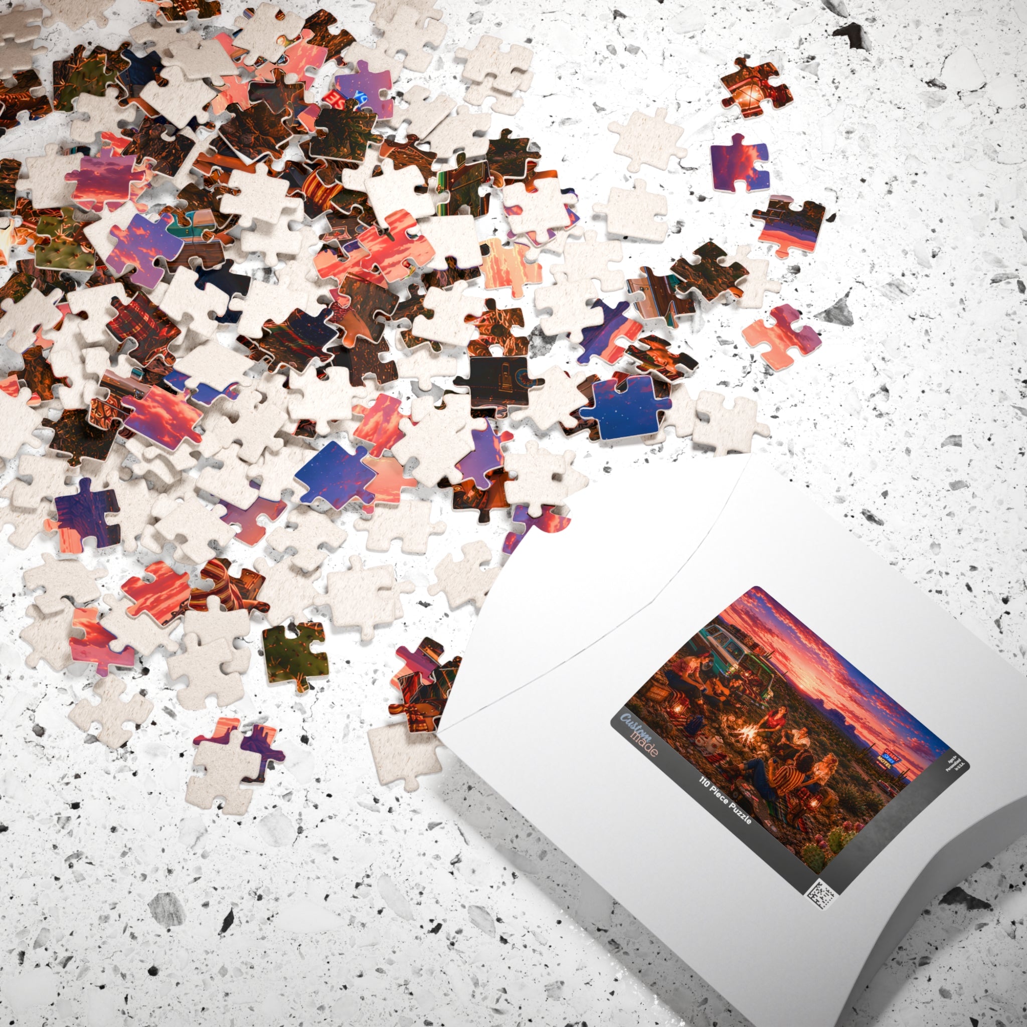 We'll Behave Tomorrow – Retro Desert Camping Road Trip Art Puzzle