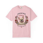 Cream French Bulldog Dog Mom T-Shirt | Fueled by Coffee & Frenchie Love