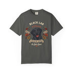 Black Labrador Dog Mom T-Shirt | Fueled by Coffee & Lab Love