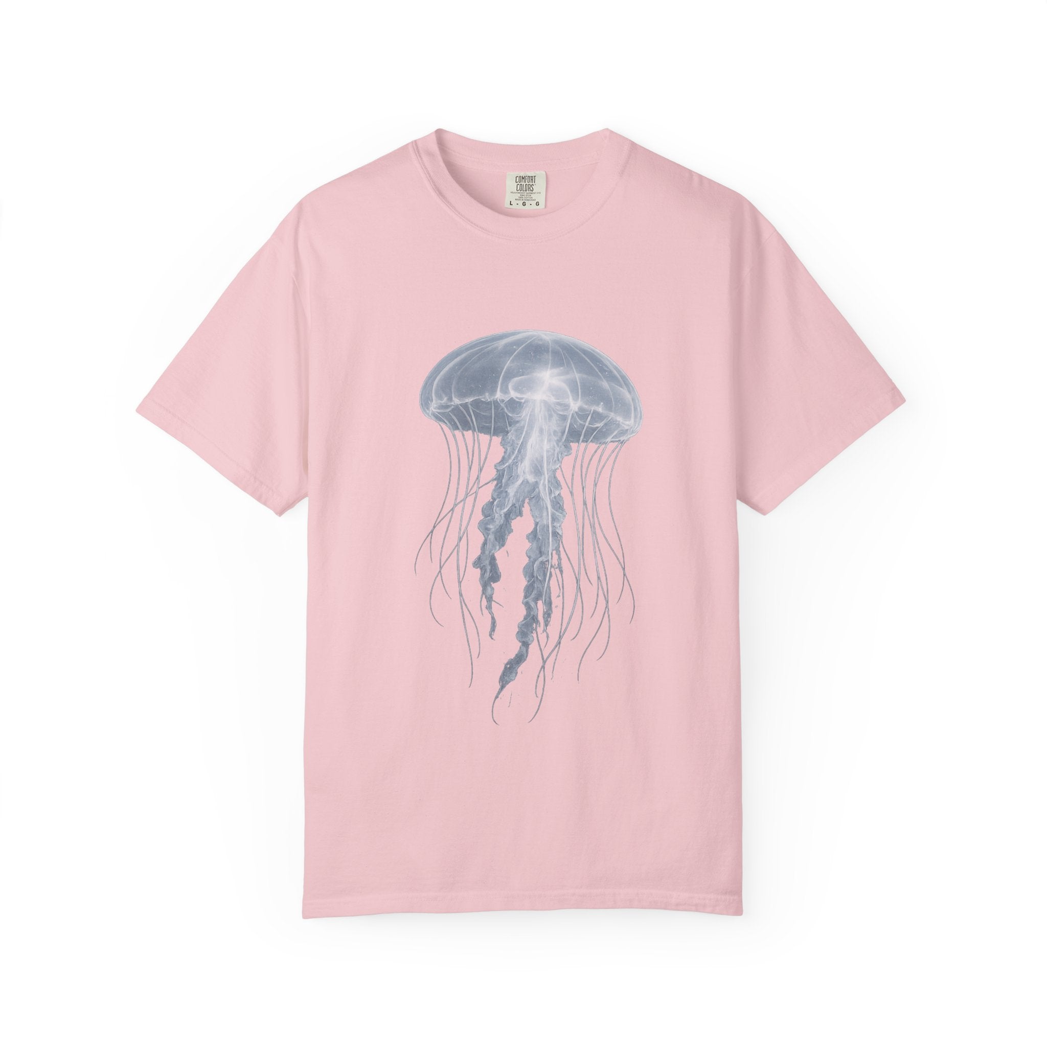 Large Jellyfish Graphic T-Shirt, Ocean Art Tee, Watercolor Sea Life Shirt, Coastal Lifestyle Gift, Beach Lover Tee