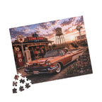 Darling, We're Not Turning Back – Retro Route 66 Road Trip Art Puzzle