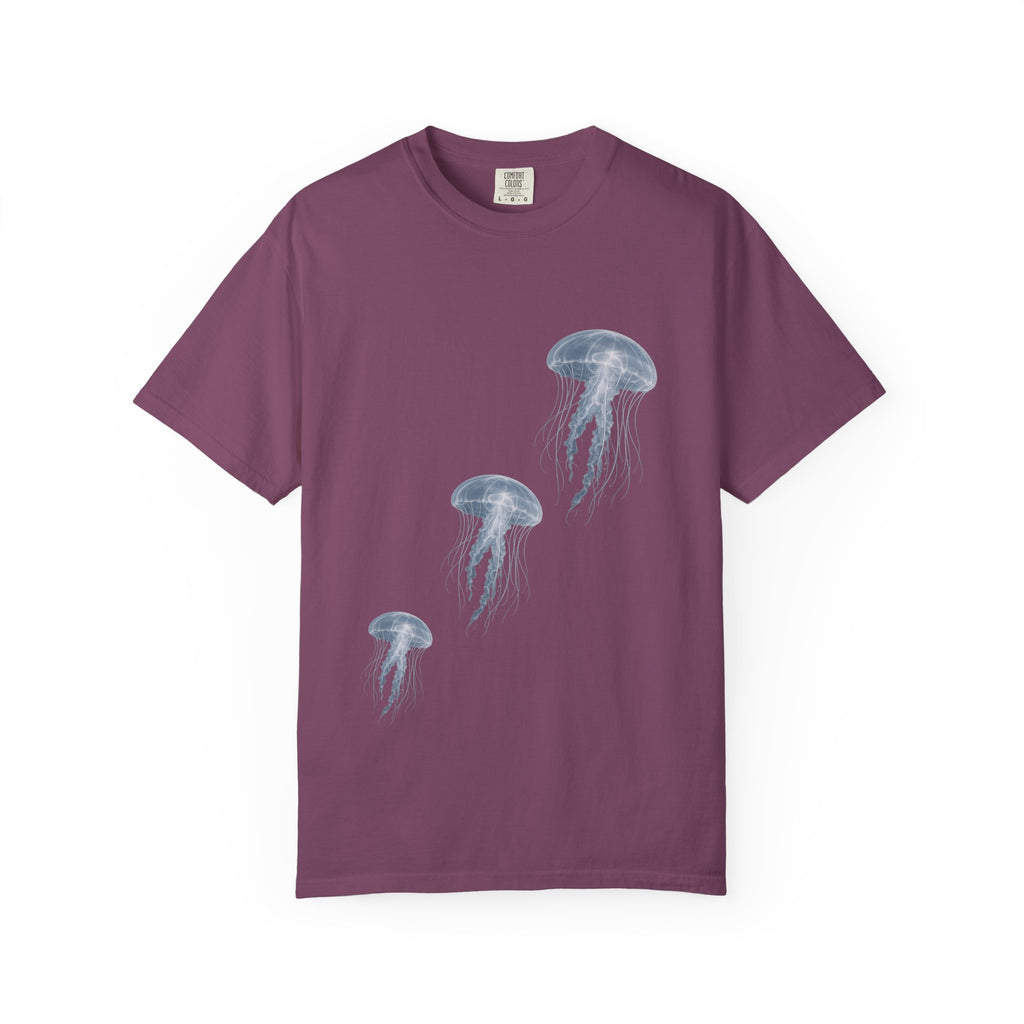 Watercolor Jellyfish T-Shirt, Ocean Lover Gift, Coastal Aesthetic Shirt, Sea Life Tee, Marine Biology Gift, Beach Vacation Shirt