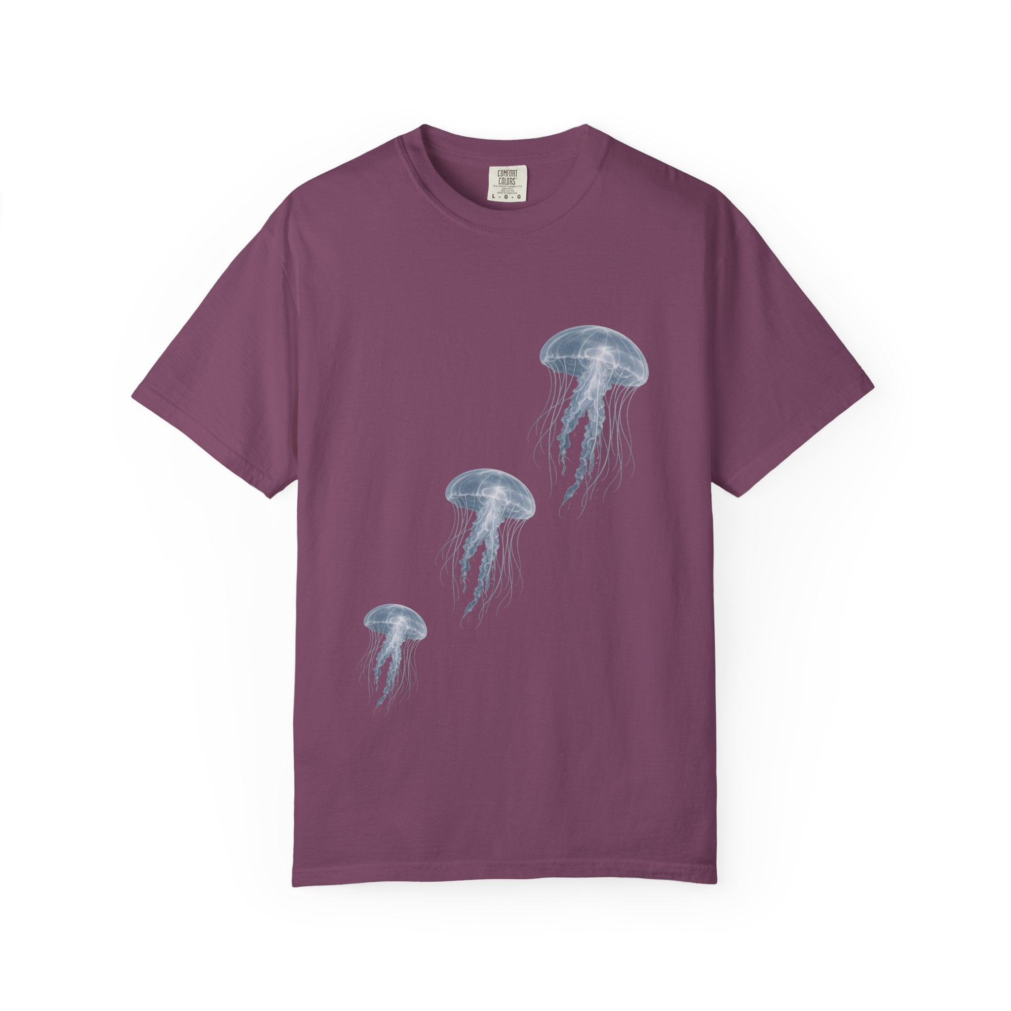 Watercolor Jellyfish T-Shirt, Ocean Lover Gift, Coastal Aesthetic Shirt, Sea Life Tee, Marine Biology Gift, Beach Vacation Shirt