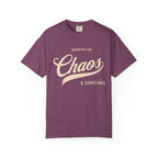 Fueled by Chaos & Competence – Funny Coworker T-Shirt | Explorer Edition