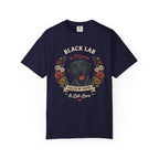 Black Labrador Dog Mom T-Shirt | Fueled by Coffee & Lab Love
