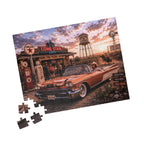 Darling, We're Not Turning Back – Retro Route 66 Road Trip Art Puzzle