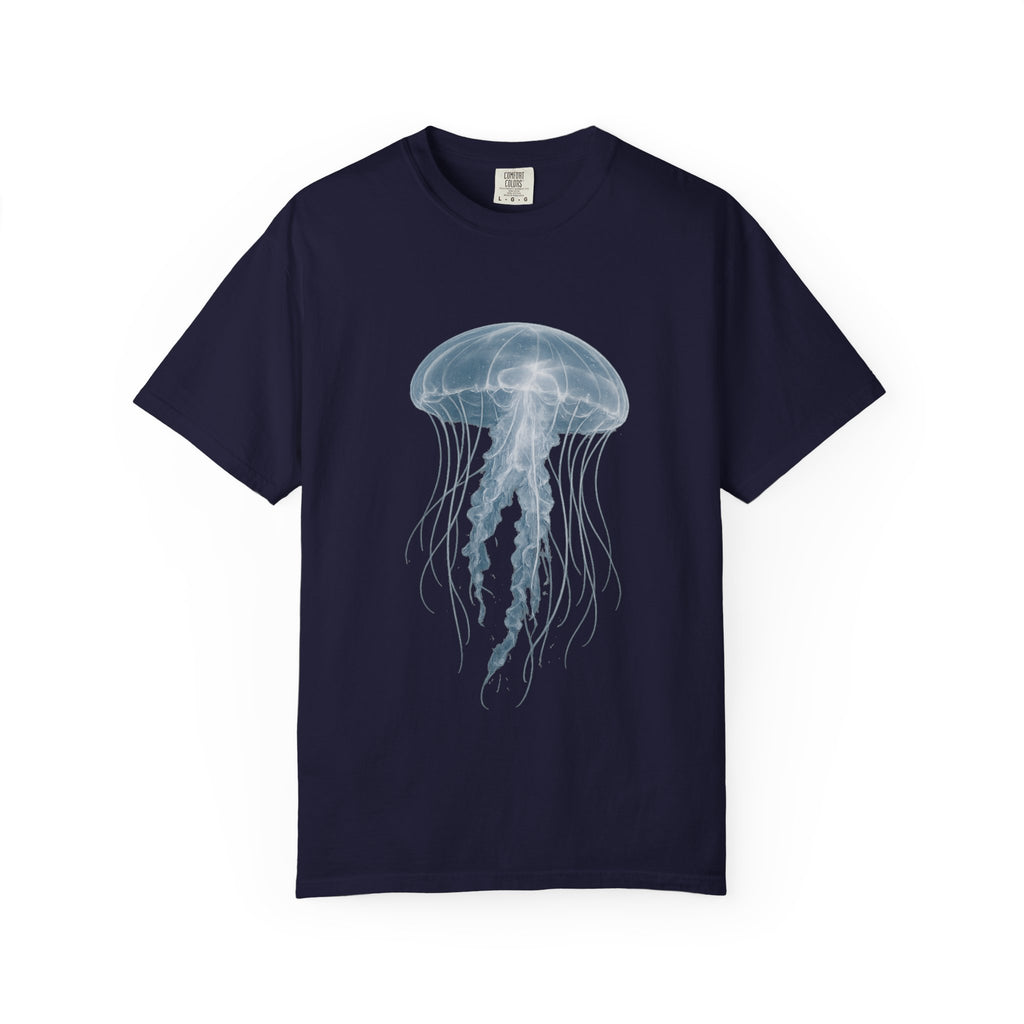 Large Jellyfish Graphic T-Shirt, Ocean Art Tee, Watercolor Sea Life Shirt, Coastal Lifestyle Gift, Beach Lover Tee