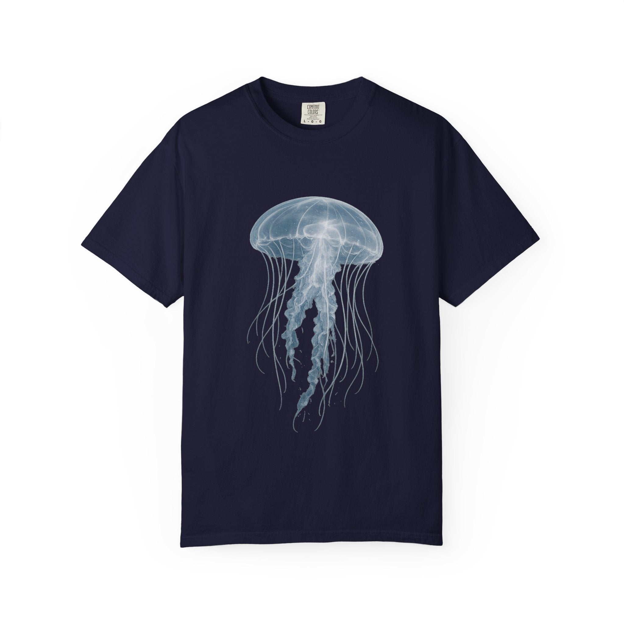 Large Jellyfish Graphic T-Shirt, Ocean Art Tee, Watercolor Sea Life Shirt, Coastal Lifestyle Gift, Beach Lover Tee