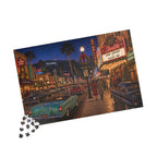 Meet Me Under the Christmas Lights – Retro Hollywood Christmas Art Puzzle