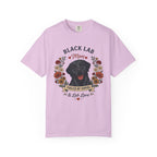 Black Labrador Dog Mom T-Shirt | Fueled by Coffee & Lab Love