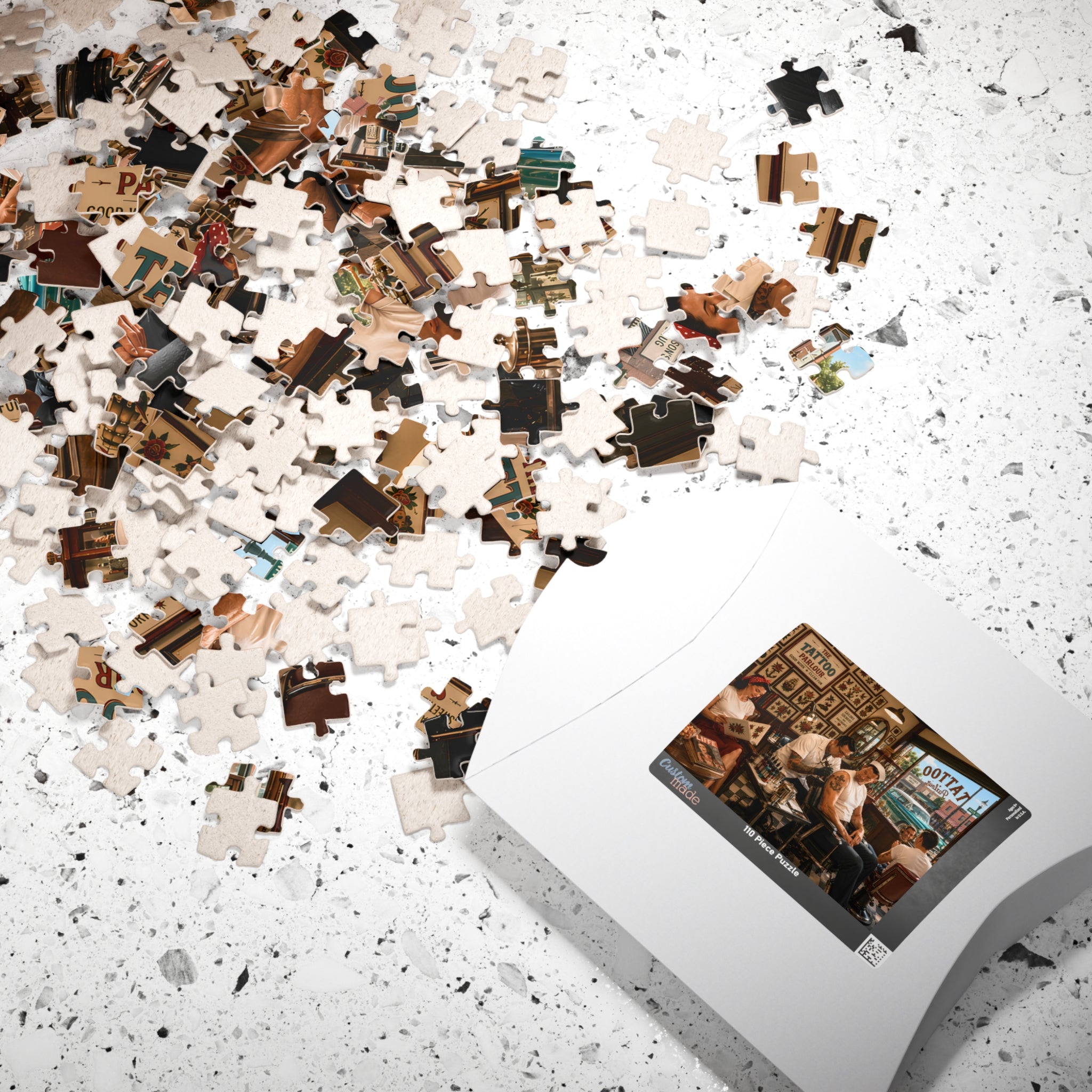 Good Girls Have Tattoos Too – Vintage Tattoo Parlour Art Puzzle