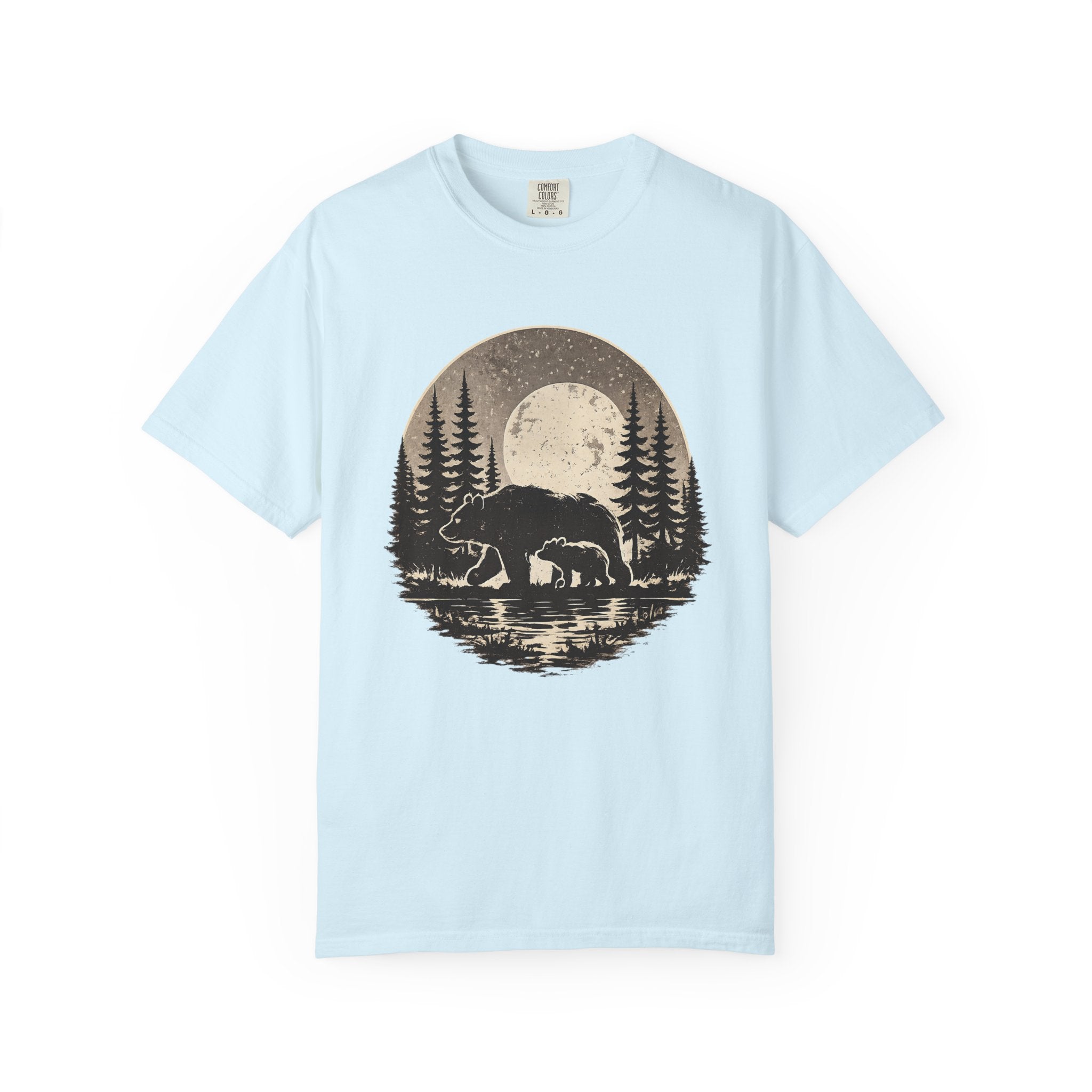 Bear Nature Shirt, Wildlife Lover Gift, Forest Adventure Tee, Mountain Wilderness Shirt, Outdoor Comfort Colors Tee