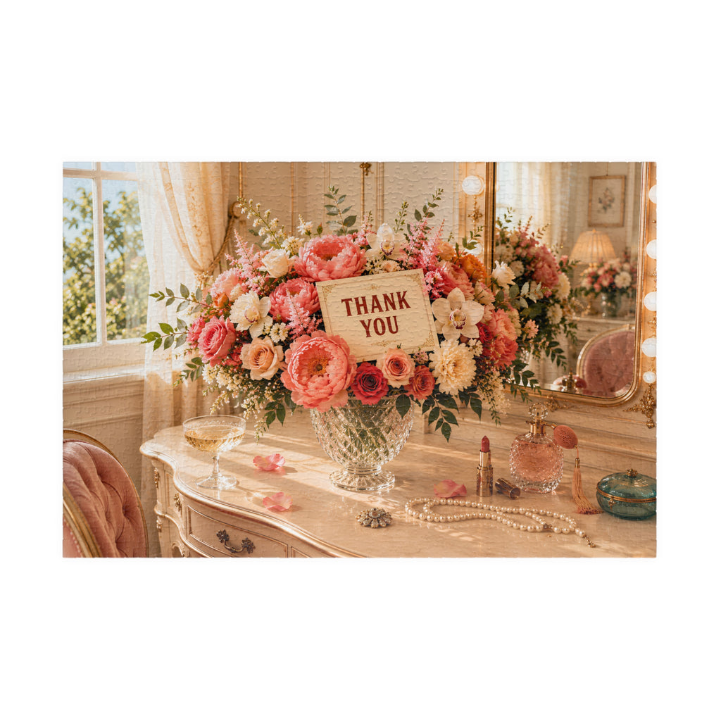 A Little Thank You – Floral Thank You Art Puzzle