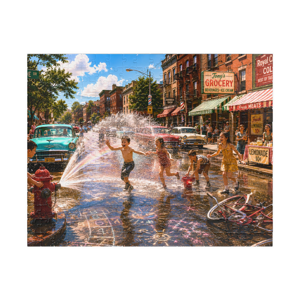 Before We Had Air Conditioning – Nostalgic Small-Town Summer Art Puzzle