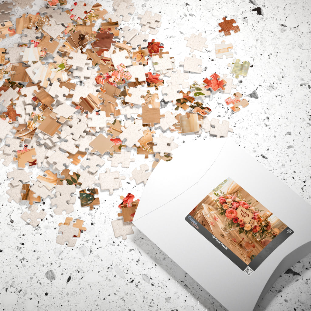A Little Thank You – Floral Thank You Art Puzzle