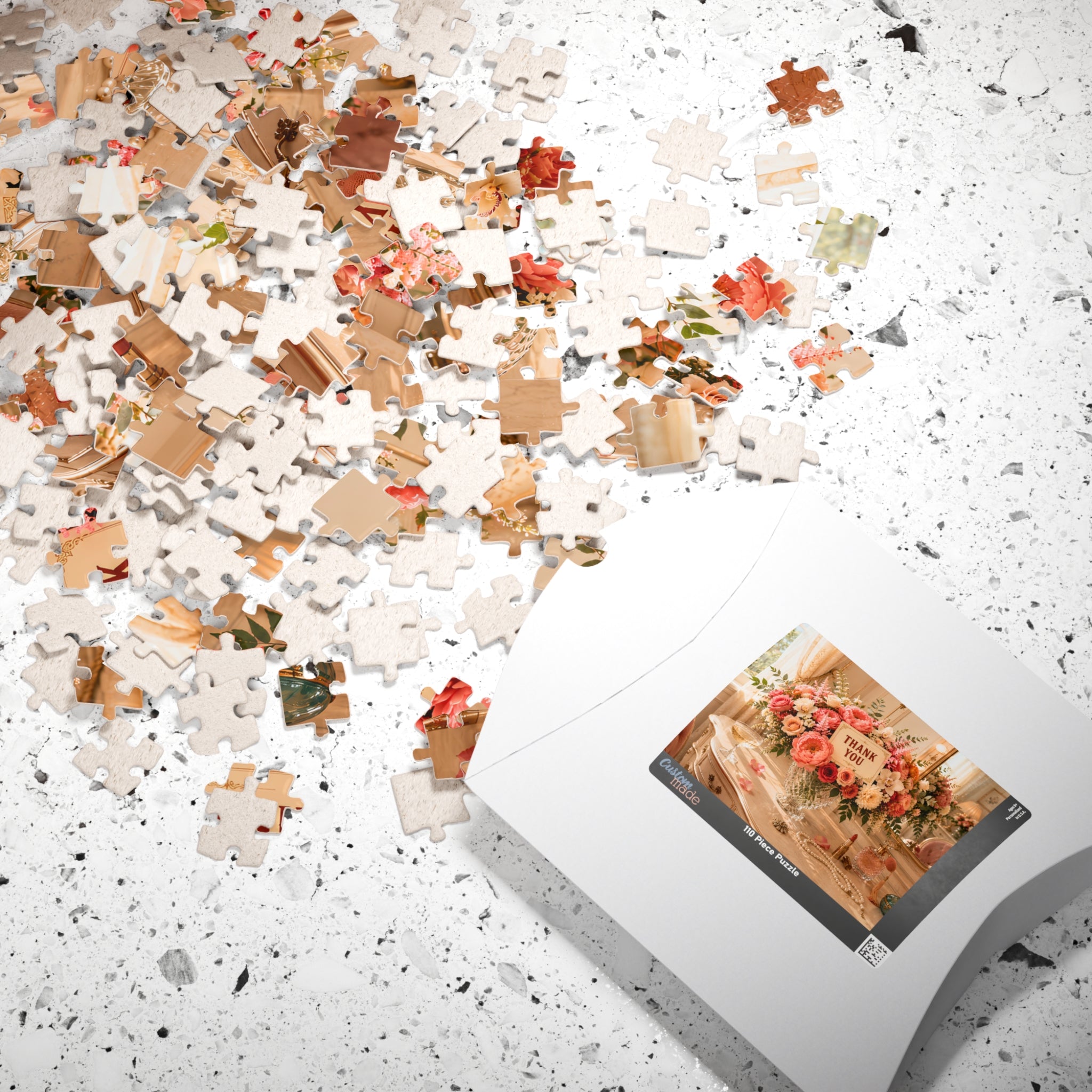 A Little Thank You – Floral Thank You Art Puzzle