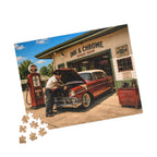 She Likes a Little Trouble Under the Hood – Retro Garage Art Puzzle