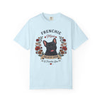 Black French Bulldog Dog Mom T-Shirt | Fueled by Coffee & Frenchie Love