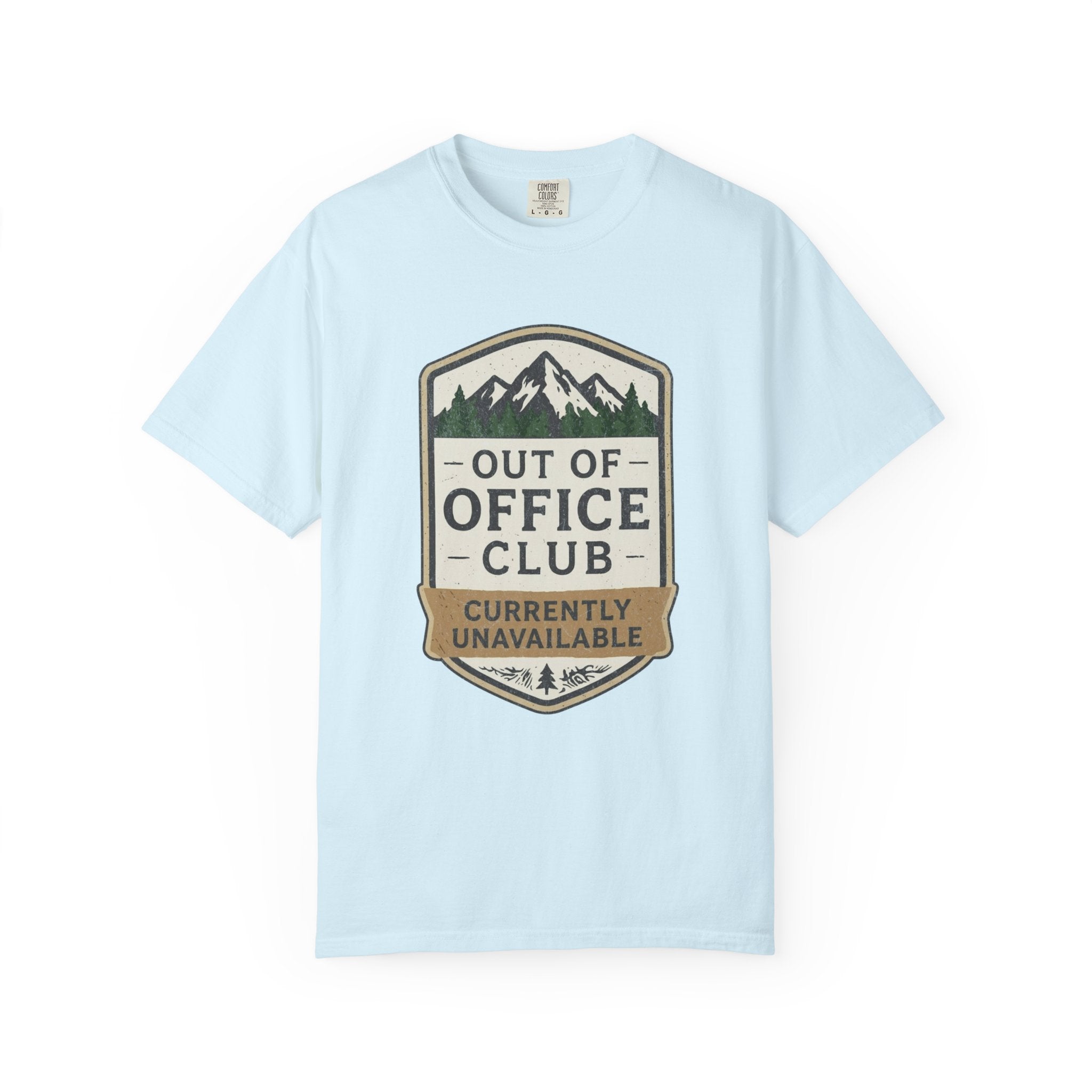 Out of Office Club – Retro Badge T-Shirt | Explorer Edition