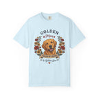 Golden Retriever Dog Mom T-Shirt | Fueled by Coffee & Golden Love