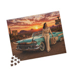 Last Exit Before Nowhere – Desert Road Trip Jigsaw Puzzle