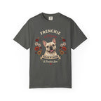 Cream French Bulldog Dog Mom T-Shirt | Fueled by Coffee & Frenchie Love