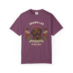 Chocolate Labrador Dog Mom T-Shirt | Fueled by Coffee & Lab Love