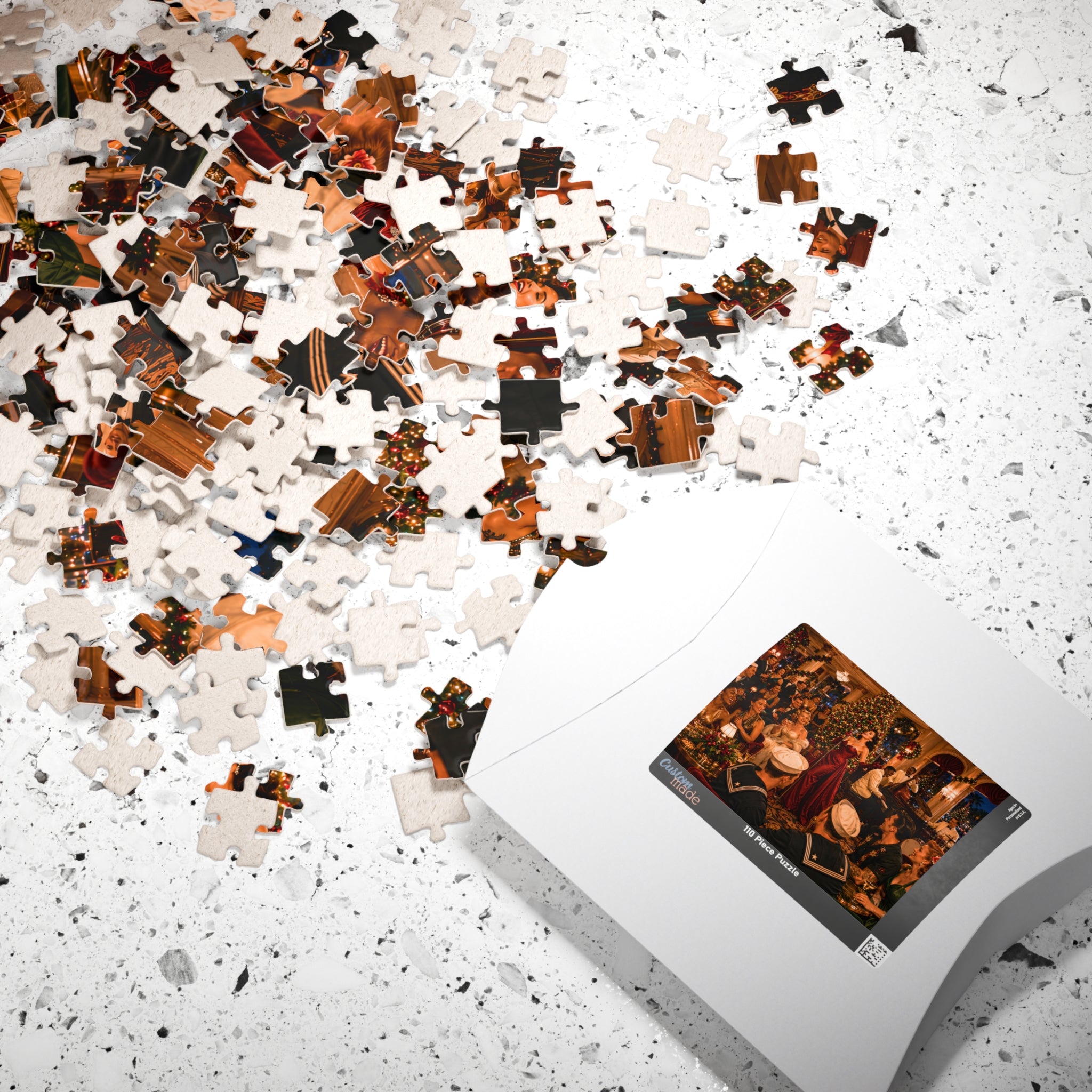 All I Want for Christmas Is Trouble – Vintage Christmas Party Art Puzzle