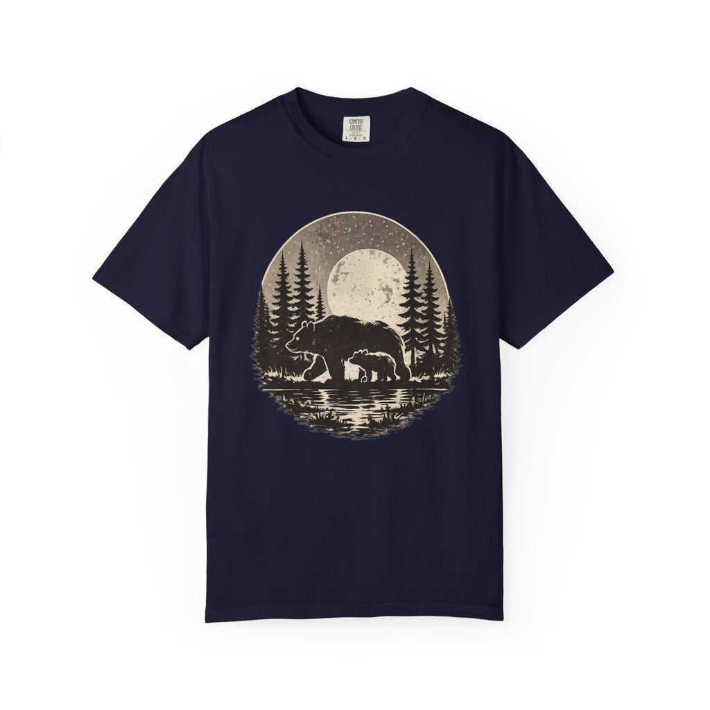 Bear Nature Shirt, Wildlife Lover Gift, Forest Adventure Tee, Mountain Wilderness Shirt, Outdoor Comfort Colors Tee