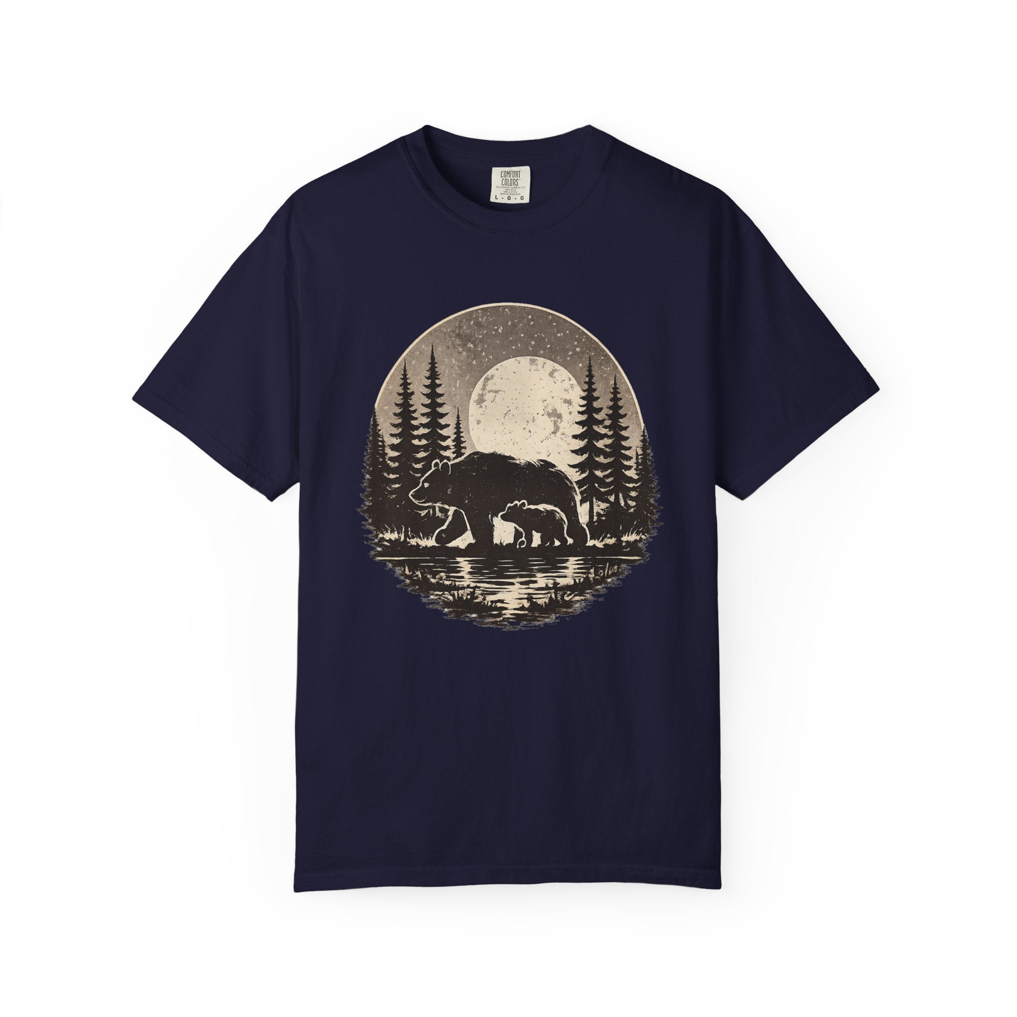 Bear Nature Shirt, Wildlife Lover Gift, Forest Adventure Tee, Mountain Wilderness Shirt, Outdoor Comfort Colors Tee