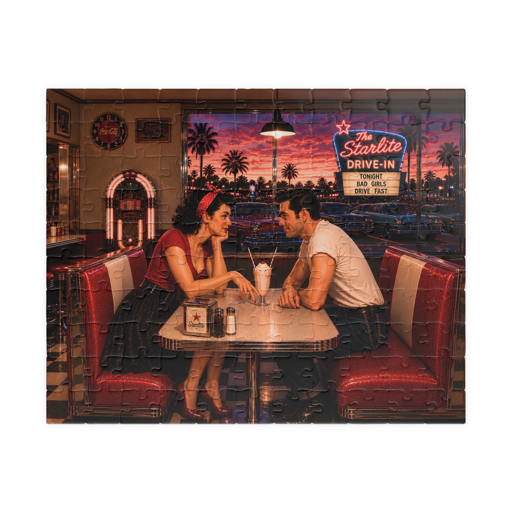 Starlite Drive-In – Retro Romance Jigsaw Puzzle