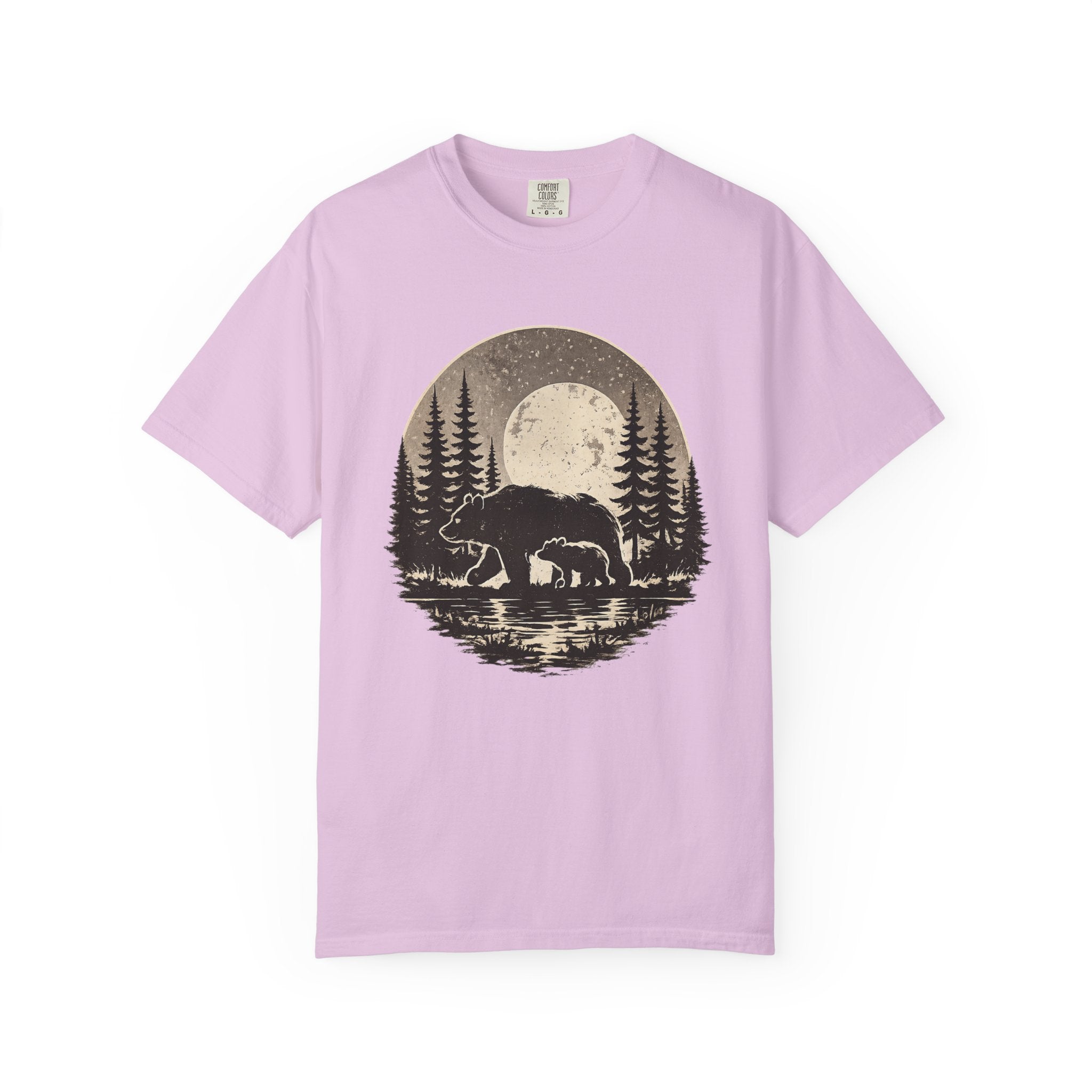 Bear Nature Shirt, Wildlife Lover Gift, Forest Adventure Tee, Mountain Wilderness Shirt, Outdoor Comfort Colors Tee