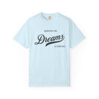 Fueled by Dreams & Deadlines – Funny Creative T-Shirt | Explorer Edition