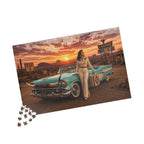 Last Exit Before Nowhere – Desert Road Trip Jigsaw Puzzle