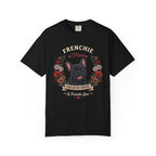 Black French Bulldog Dog Mom T-Shirt | Fueled by Coffee & Frenchie Love