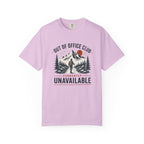 Out Of Office Club Hiking Shirt, Backpacker Gift, Adventure Travel Tee, Nature Lover Shirt, Mountain Hiking Comfort Colors Tee