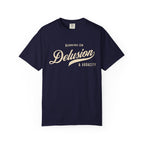 Fueled by Delusion & Audacity – Funny Entrepreneur T-Shirt | Explorer Edition