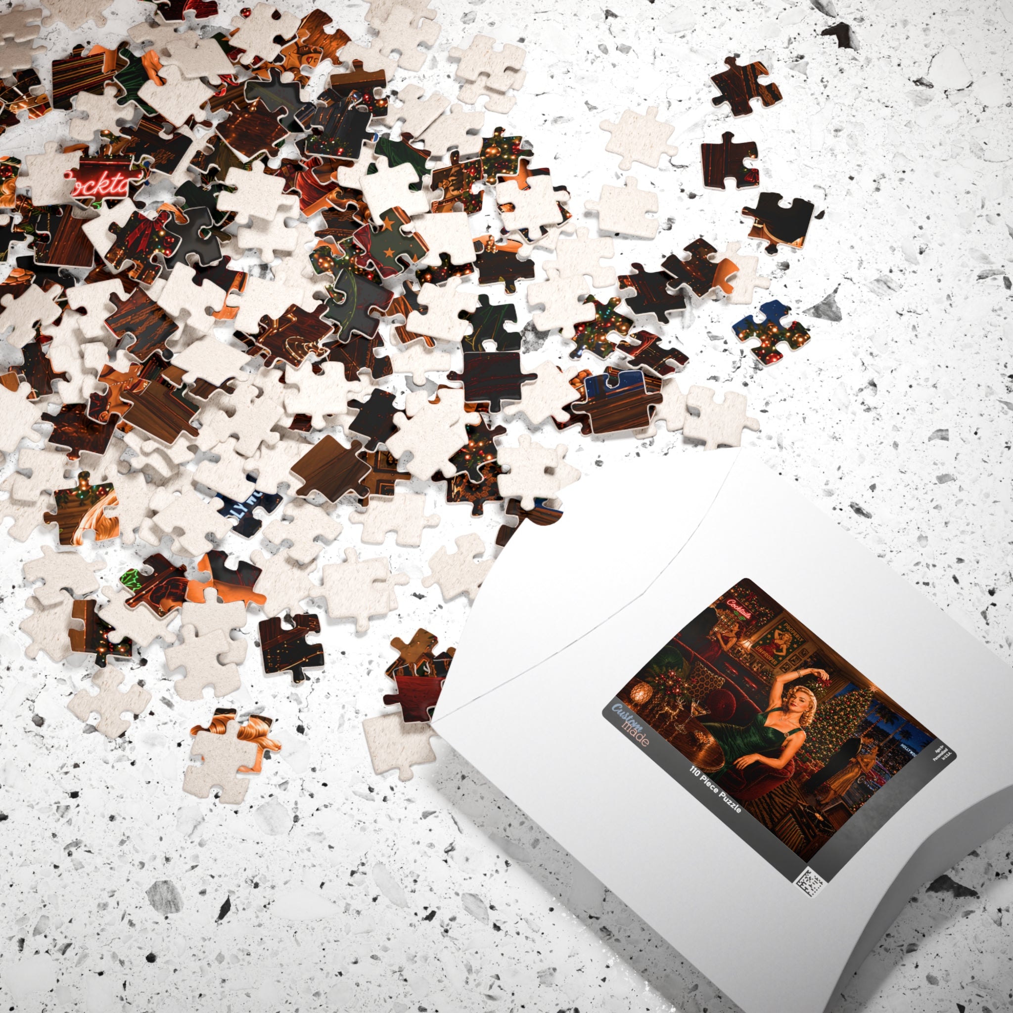 Dressed for Trouble – Vintage Cocktail Lounge Jigsaw Puzzle