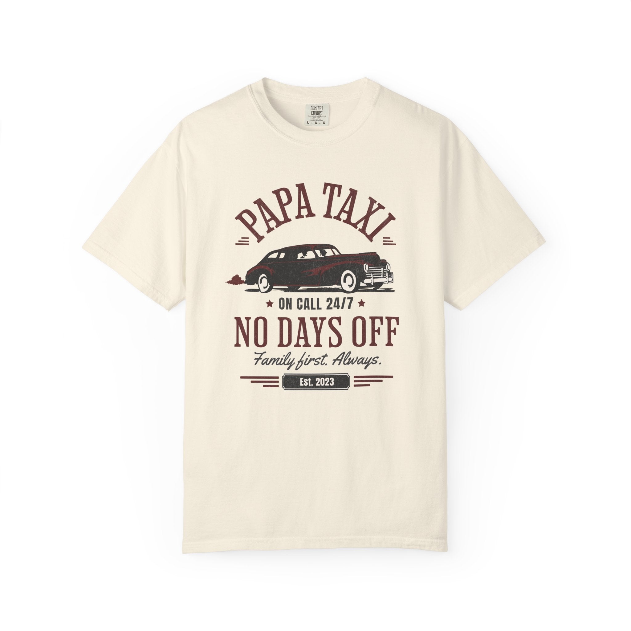Papa Taxi Since 2023 T-Shirt – Father's Day Gift for Dad