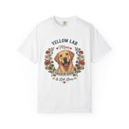 Yellow Labrador Dog Mom T-Shirt | Fueled by Coffee & Lab Love