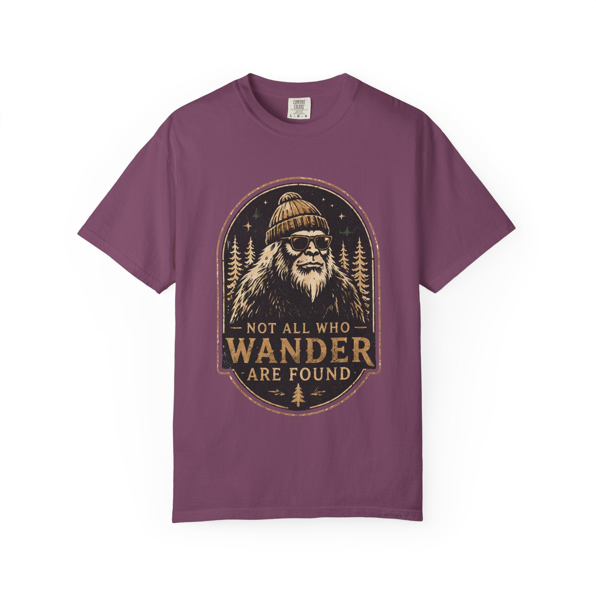 Not All Who Wander Are Found – Funny Bigfoot T-Shirt | Outdoors Edition