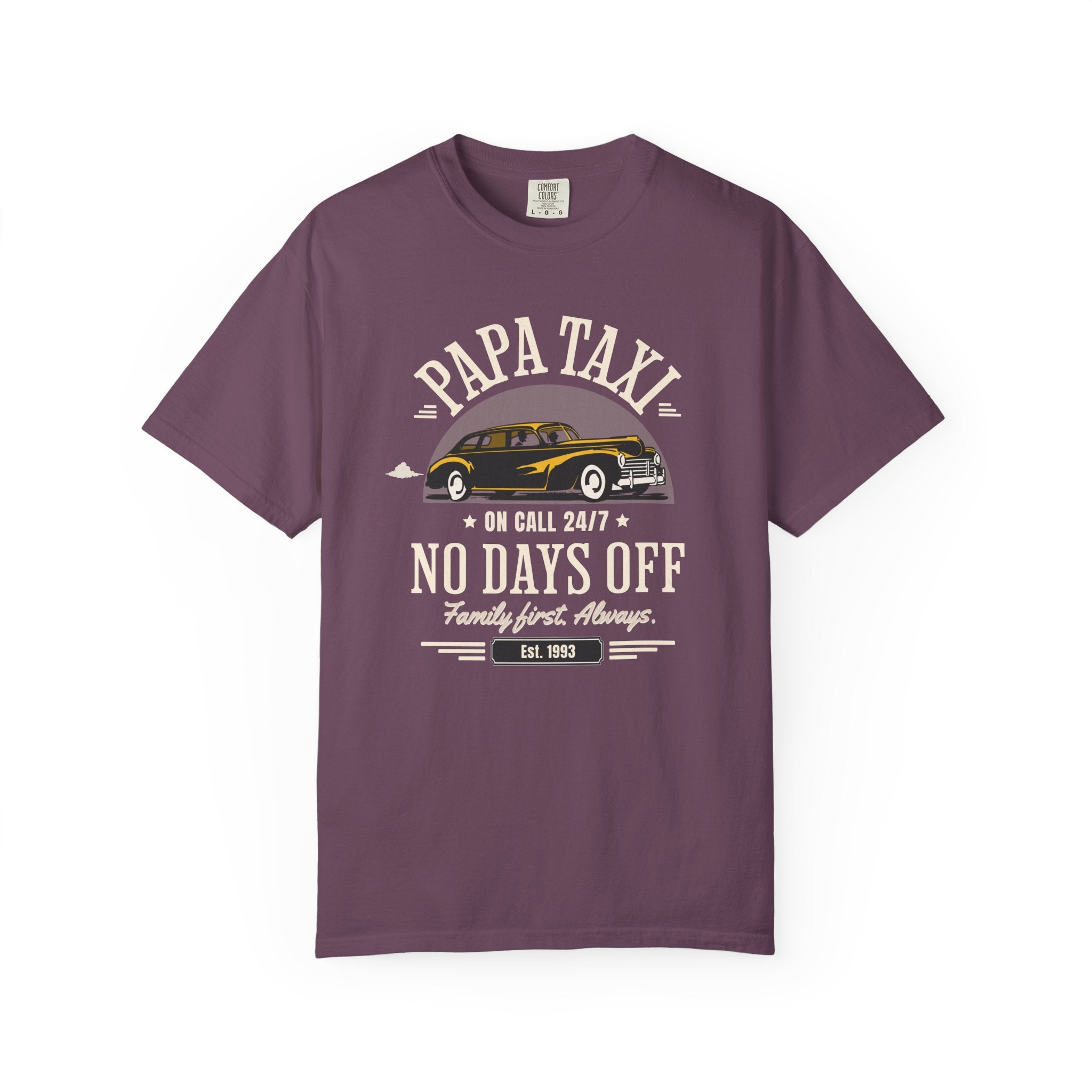 Papa Taxi Since 1993 T-Shirt – Father's Day Gift for Dad