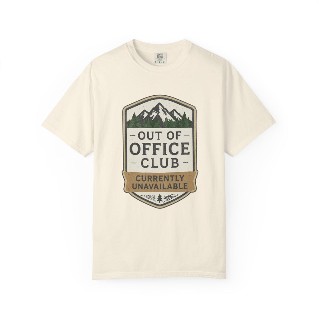 Out of Office Club – Retro Badge T-Shirt | Explorer Edition