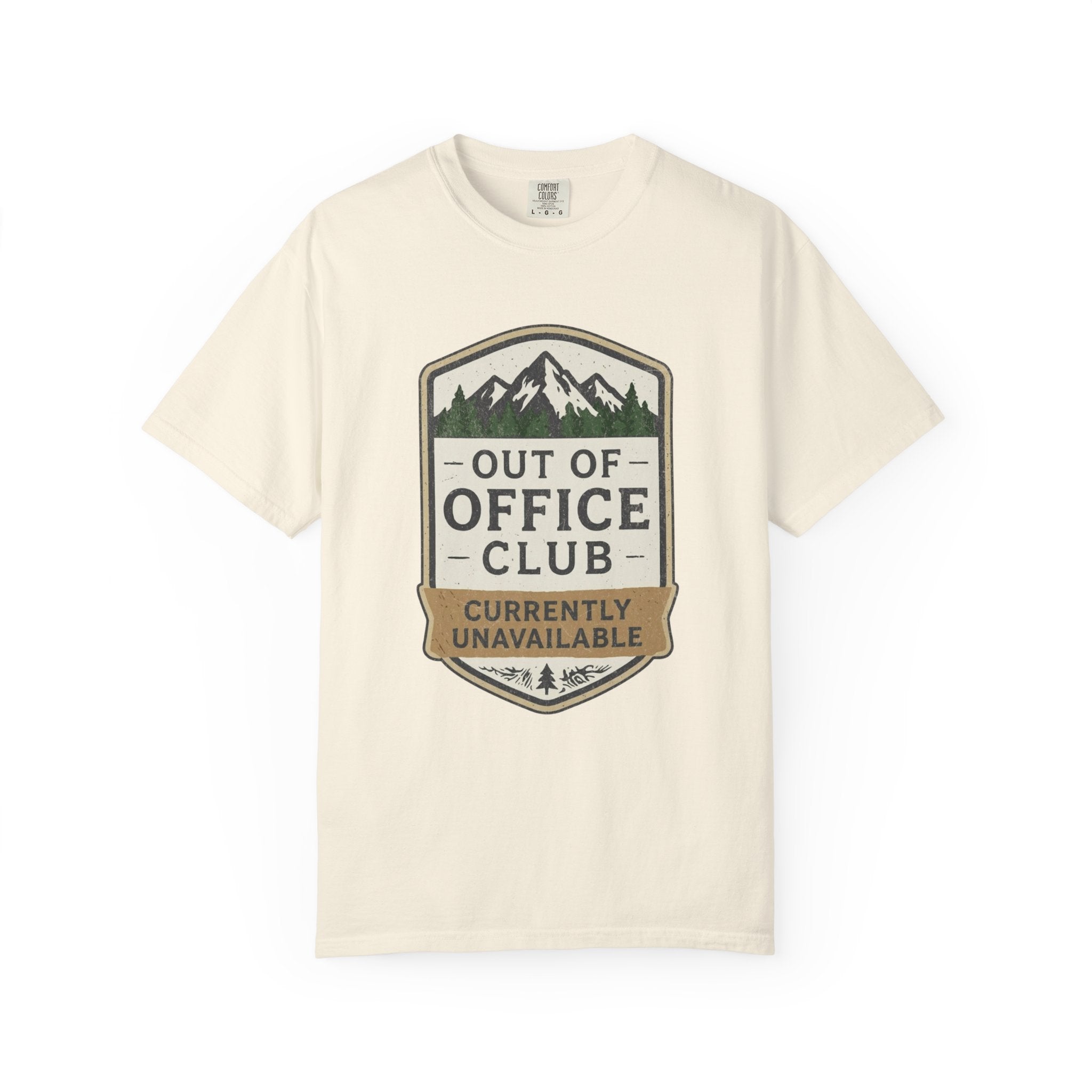 Out of Office Club – Retro Badge T-Shirt | Explorer Edition