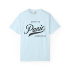 Fueled by Panic & Performance – Funny Work T-Shirt | Explorer Edition