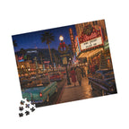 Meet Me Under the Christmas Lights – Retro Hollywood Christmas Art Puzzle